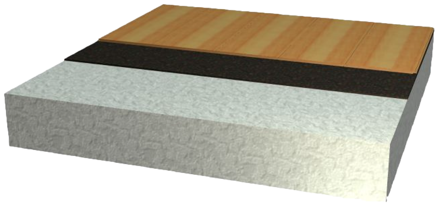 3mm Acoustic Underlay under Vinyl Plank Floating Flooring 850RG Density